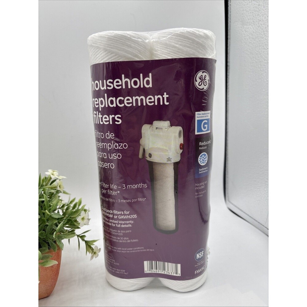 GE FXWSC Household Replacement Water Filter  (2-Pack) New GXWHO4F OR GXWH20S